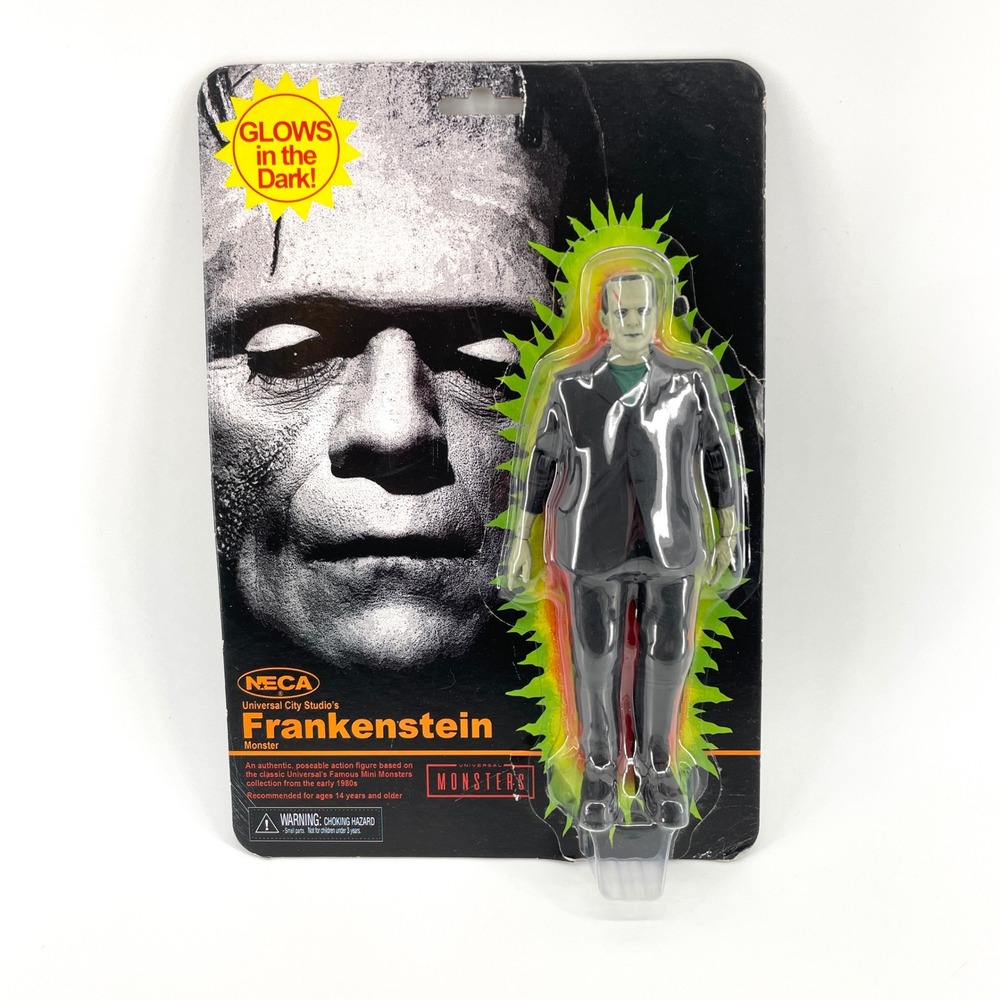 NECA Universal Monsters Frankenstein Glow in the Dark Action Figure Retro Toy